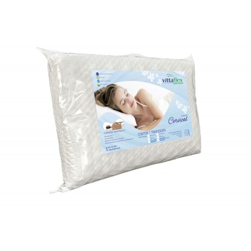 TRAVESSEIRO T' LÁTEX  CERVICAL P/ FRONHA 50X70 cm