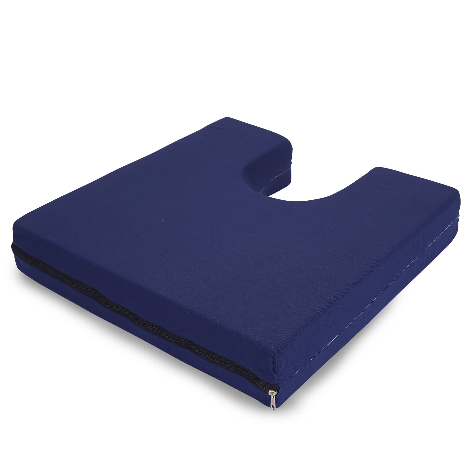 ASSENTO CONFORT C/ CAVA CÓCCIX 43X43X8 CM - AZUL MARINHO