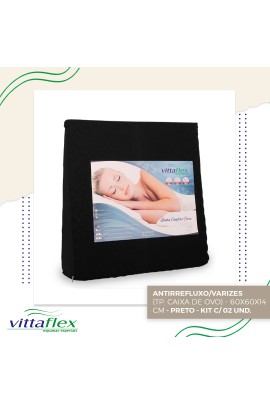 ANTIRREFLUXO/VARIZES  (TP. CAIXA DE OVO)  - 60X60X14 cm - PRETO 